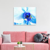 Blauw Orchidee Canvas Print (Insitu (Woonkamer))