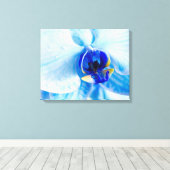 Blauw Orchidee Canvas Print (Insitu (Houten vloer))
