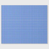 Blauw orchideeën cadeaupapier (Vlak)