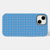 Blauw orchideeën Case-Mate iPhone case (Achterkant (horizontaal))