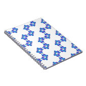 Blauw orchideeën notitieboek (Rechterzijde)
