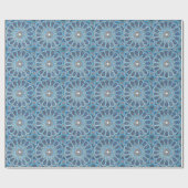 Blauw Oriënt Cadeaupapier (Vlak)