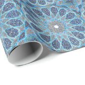 Blauw Oriënt Cadeaupapier (Rol Hoek)