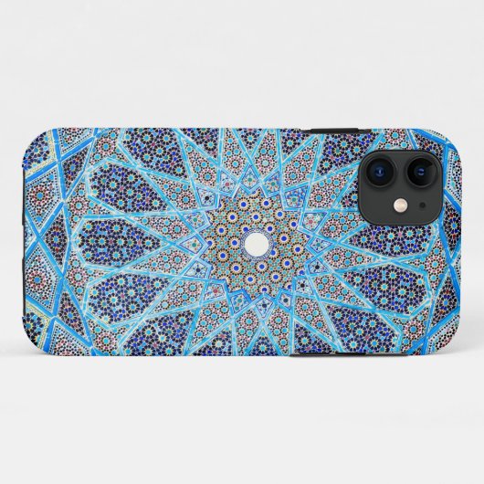 Blauw Oriënt Case-Mate iPhone Case (Achterkant (horizontaal))