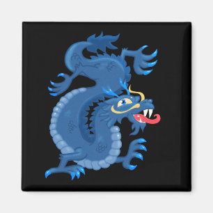 Blauw, Oriental Dragon Magnet