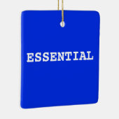 BLAUW Ornament dat zegt dat het belangrijk is (Rechts)