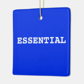 BLAUW Ornament dat zegt dat het belangrijk is (Links)