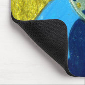 Blauw Ornament II van de Engel Muismat (Hoek)