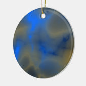 blauw ornament met wolken (Links)
