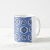 blauw ornament mok ontwerp (Voorkant rechts)