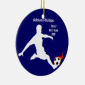 blauw ornament voetbalspeler (Rechts)