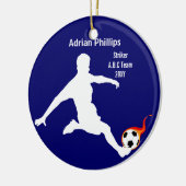 blauw ornament voetbalspeler (Links)