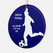 blauw ornament voetbalspeler (Links)