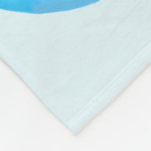 Blauw Ornamenten fleecedeken Fleece Deken (Hoek)