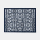 Blauw Ottomaans Turks Tracery Oosters Deurmat (Voorkant)