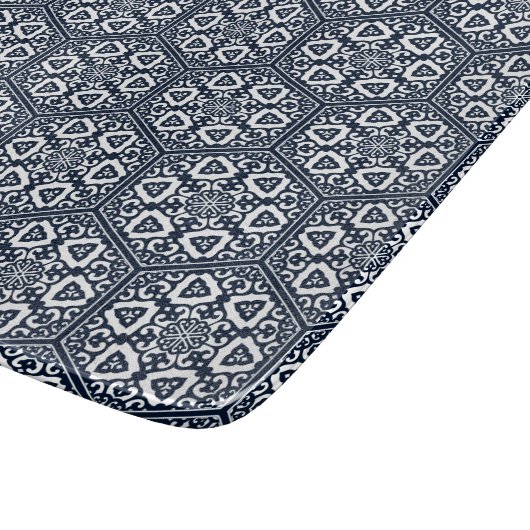 Blauw Ottomaans Turks Tracery Oosters Snijplank (Hoek)