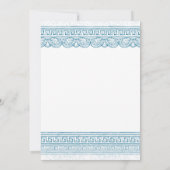 Blauw Oude geschiedenis feestje op maat Kaart (Achterkant)