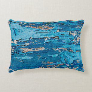 Blauw oude houten achtergrond  accent kussen