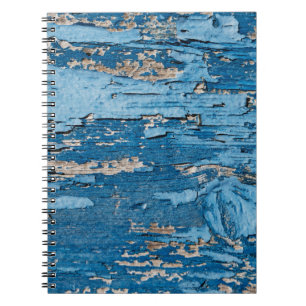 blauw: oude houten textuur notitieboek