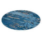  blauw: oude houten textuur snijplank (Hoek)