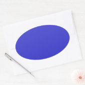 Blauw Ovale Sticker (Envelop)