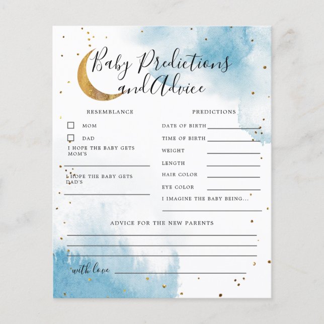 Blauw over de voorspelling en het advies van de ma (Voorkant)