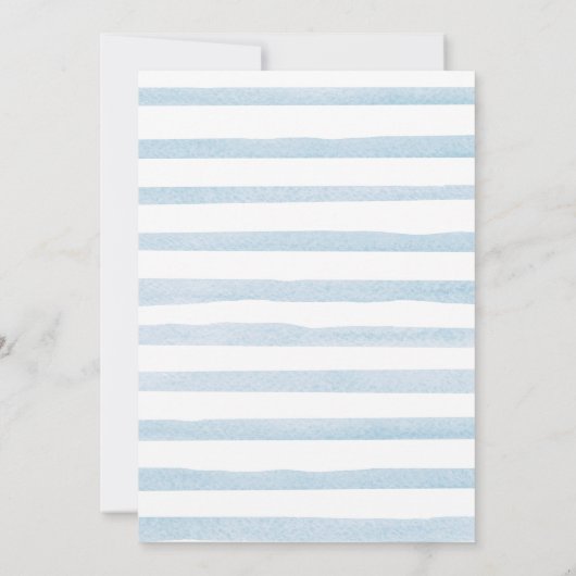 Blauw over het Baby shower van de Moon Constellati Kaart (Achterkant)