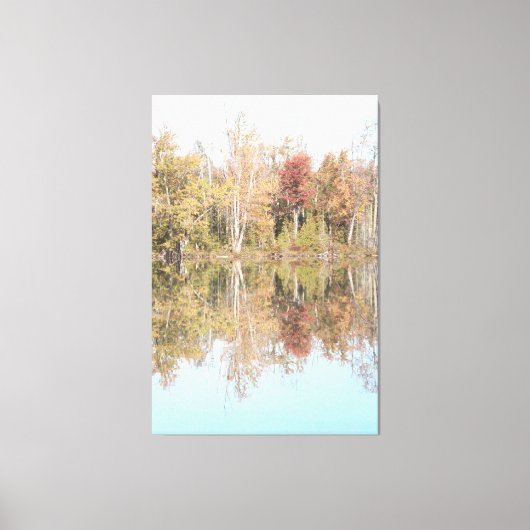 Blauw over het water canvas afdruk (Voorkant)