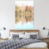 Blauw over het water canvas afdruk (Insitu (Slaapkamer))