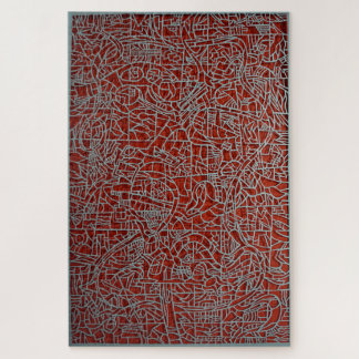 blauw over rood legpuzzel