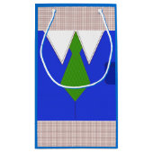 Blauw overhemd en das klein cadeauzakje (Achterkant)
