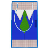 Blauw overhemd en das klein cadeauzakje (Voorkant)