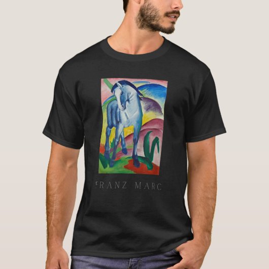 Blauw Paard Franz Marc 1 T-shirt (Voorkant)