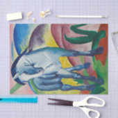 Blauw Paard Franz Marc Multicolor Schilderij Tissuepapier (Craft)