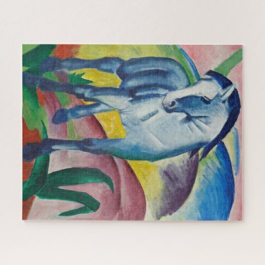 Blauw Paard Franz Marc Schilderij Legpuzzel (Horizontaal)