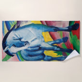 Blauw Paard I door Franz Marc Strandlaken (Voorkant)