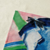 Blauw Paard I door Franz Marc Strandlaken (In situ)