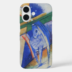 Blauw paard met regenboog van Franz Marc iPhone 16 Hoesje