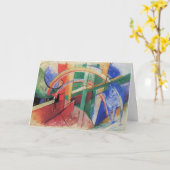 Blauw Paard met Regenboog van Franz Marc Kaart (Gele Bloem)