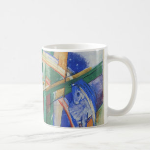 Blauw paard met regenboog van Franz Marc Koffiemok