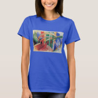 Blauw paard met regenboog van Franz Marc