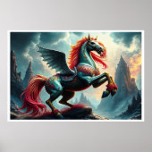 BLAUW PAARD POSTER (Voorkant)