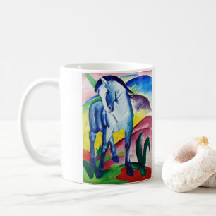 Blauw paard schilderij van Franz Marc Koffiemok