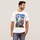 Blauw paard schilderij van Franz Marc T-shirt (Voorkant volledig)