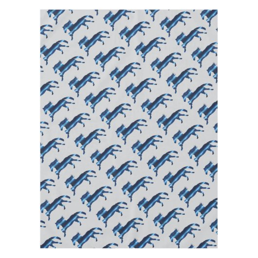 Blauw Paard Tafelkleed (Voorkant)