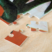 Blauw paard van Franz Marc Legpuzzel (Zijkant)
