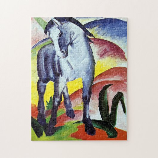 Blauw paard van Franz Marc Legpuzzel (Verticaal)