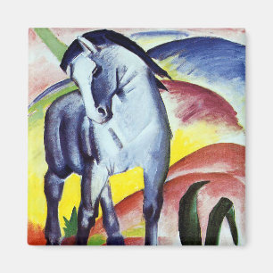Blauw paard van Franz Marc Magneet