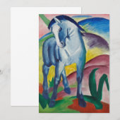 Blauw Paard van Franz Marc, Vintage Fine Art (Voorkant / Achterkant)