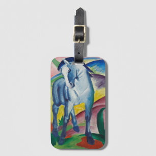 Blauw paard van Franz Marc, Vintage Fine Art Bagagelabel